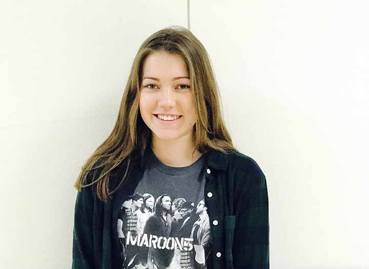 Célene Haller, foreign exchange student, plans to travel back to Switzerland in June after experiencing a full school year in Texas.