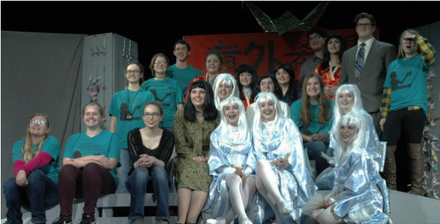 The theatre cast competed at the One Act Play Bi-District contest with their successful performance of Unexpected Hope.