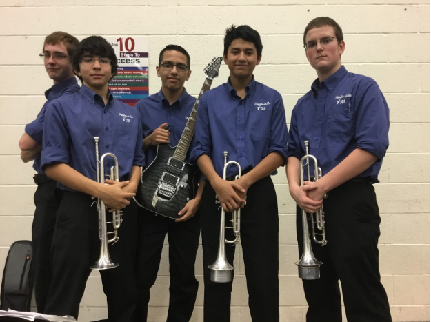 The jazz band participates in Solo and Ensemble competition on February 10th.