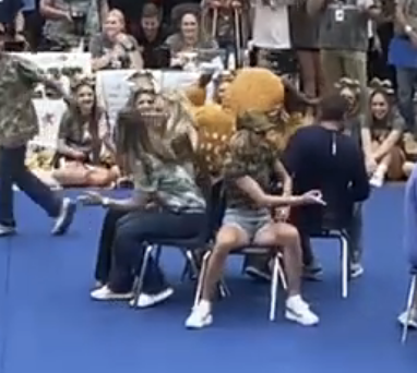 Camo Pep Rally Musical Chairs Part 1